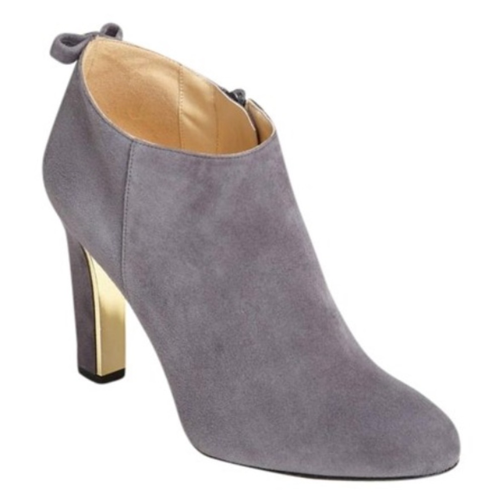 Kate Spade Netta grey suede booties size 7.5