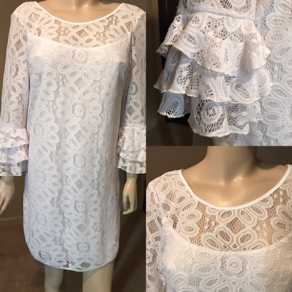 White Lace Dress - Picture 1 of 3