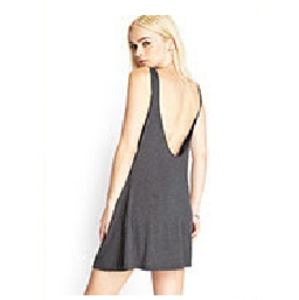 Open back tank dress