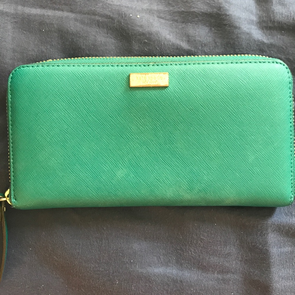 [Kate Spade] Green Leather Wallet