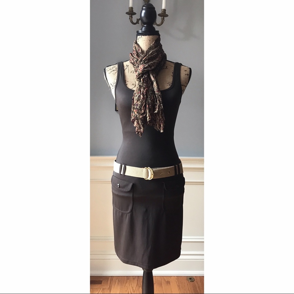 🌸BURBERRY🌸 Brown Sheath Dress Sz S