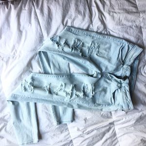 Low Rise, Light Blue, American Eagle jeans