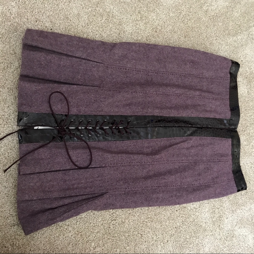 Purple Bebe Pencil Skirt