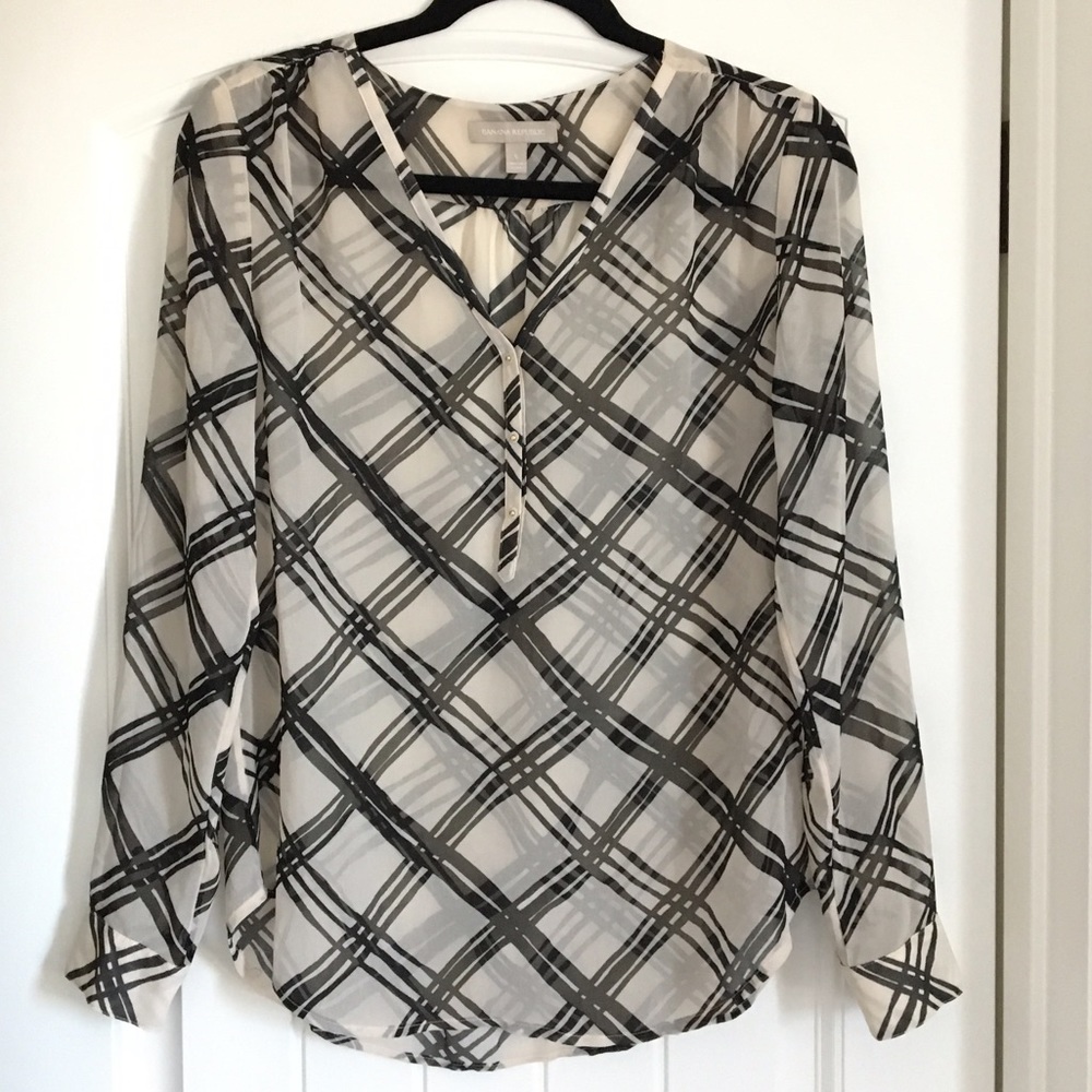 Banana Republic Sheer Blouse