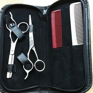 New lefty  professional  pair of  shears  ( set )