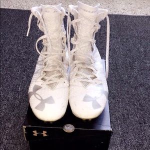 Under Armour Youth Highlight Cleats in White 2017