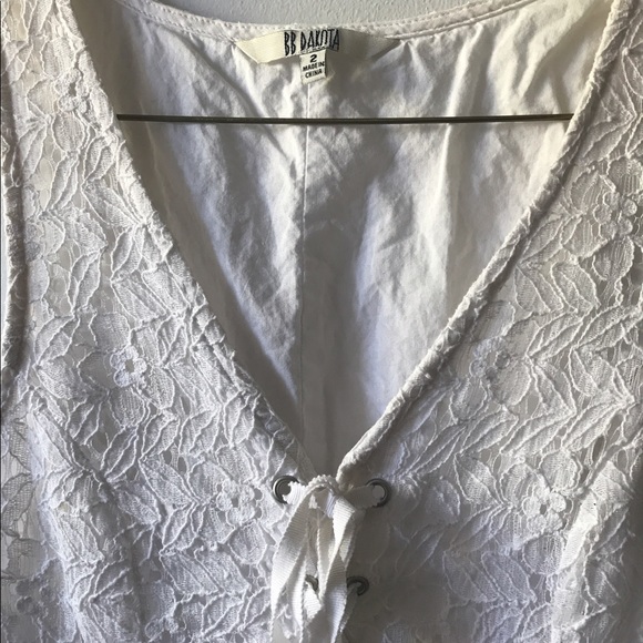 BB Dakota White Lace Dress XS/2 - Picture 5 of 5