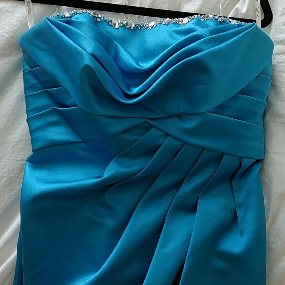 Strapless Jewel Lined David's Bridal Dress