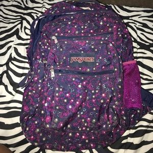Navy Blue Floral Jansport Backpack 💙