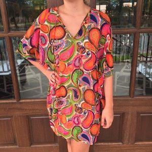 Trina Turk colorful paisley dress