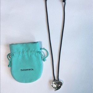 Tiffany & Co. Elsa Peretti Carved Heart Necklace
