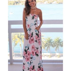 Brand new saved by the dress strapless maxi
