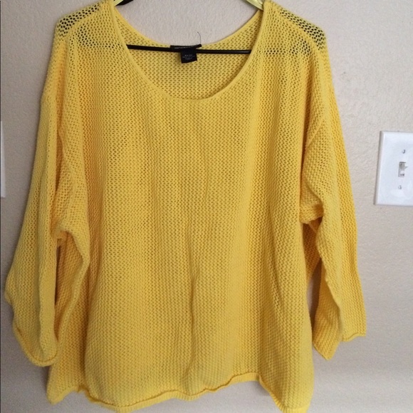 Lane Bryant Sweaters - Cropped Yellow Sweater