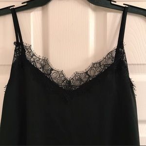 Black lace tank