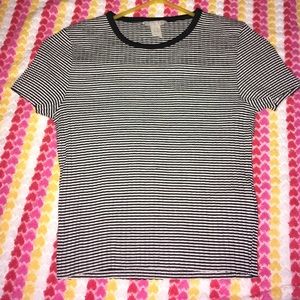 Black and white striped shirt