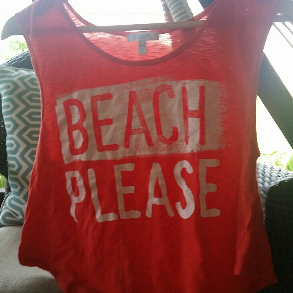 Beach Please Graphic Tank