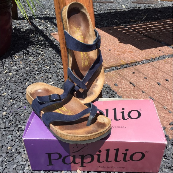 Birkenstock Shoes - Papillo by Birkenstock Tabora Navy Sandals Size 8