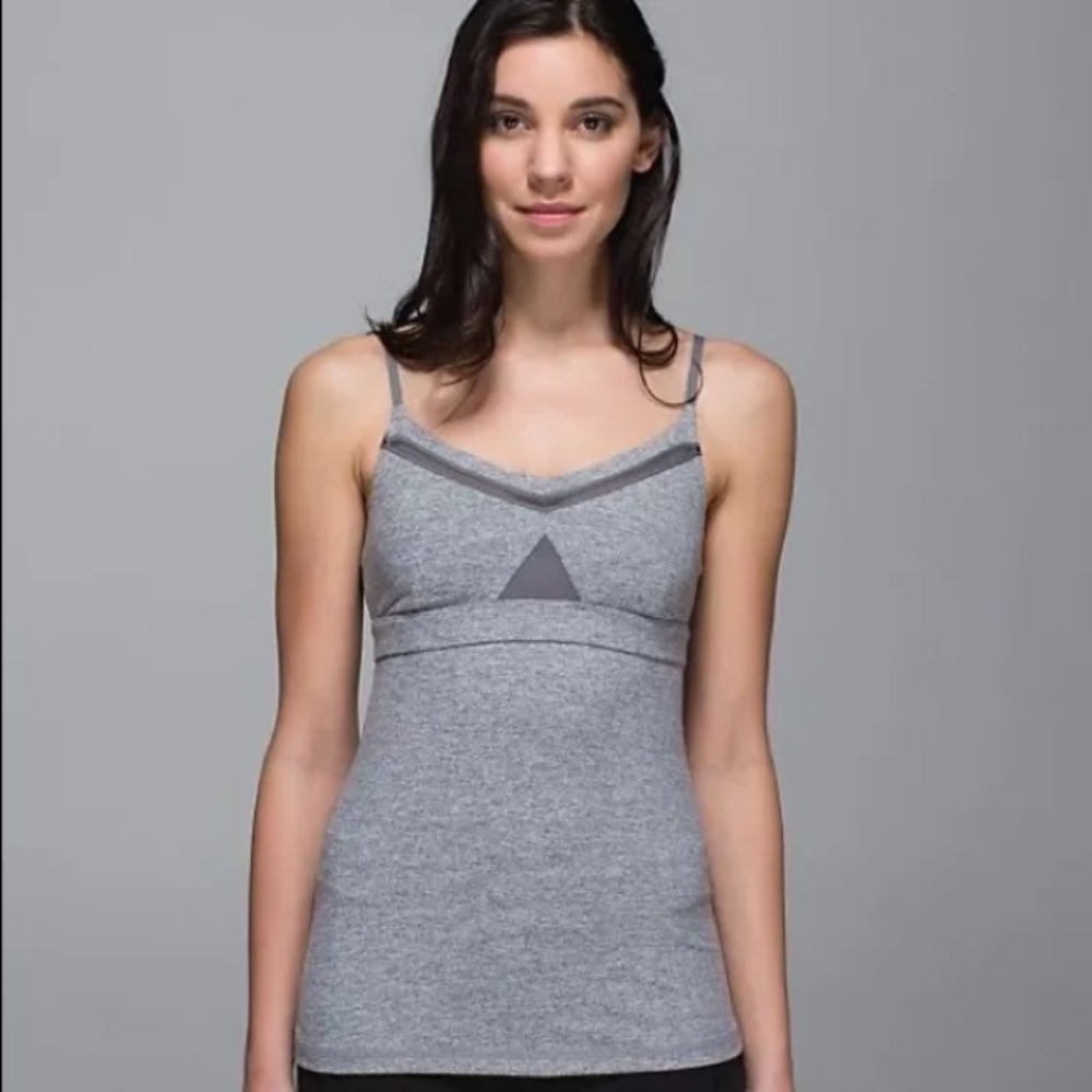 Lululemon Just Breathe Tank Top Grey Yoga Gray 6 - Picture 2 of 7