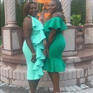 Light & super classy mint green dress