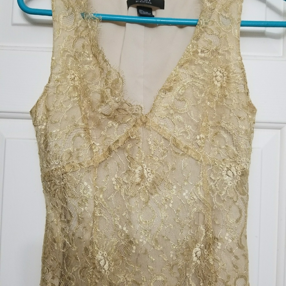Body by Victoria Secret gold cami tank blouse