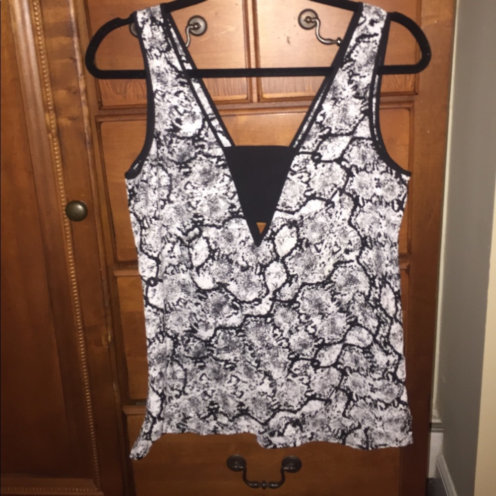 Snakeskin patterned blouse