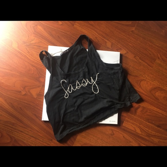 Brandy Melville Tops - 🍁3/$20🍁Brandy Melville Sassy Crop Tank