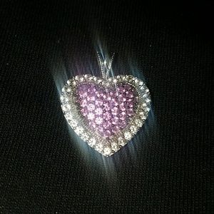 Diamond heart pendant