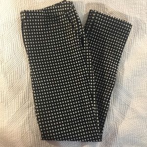 Topshop Tall Gingham High Waist Cigarette Trousers