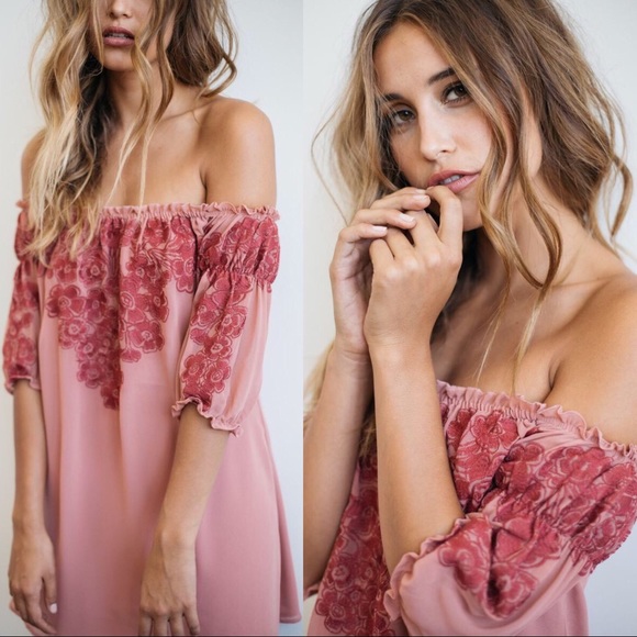 For Love and Lemons Sicily Dress in Sangria - Picture 2 of 4