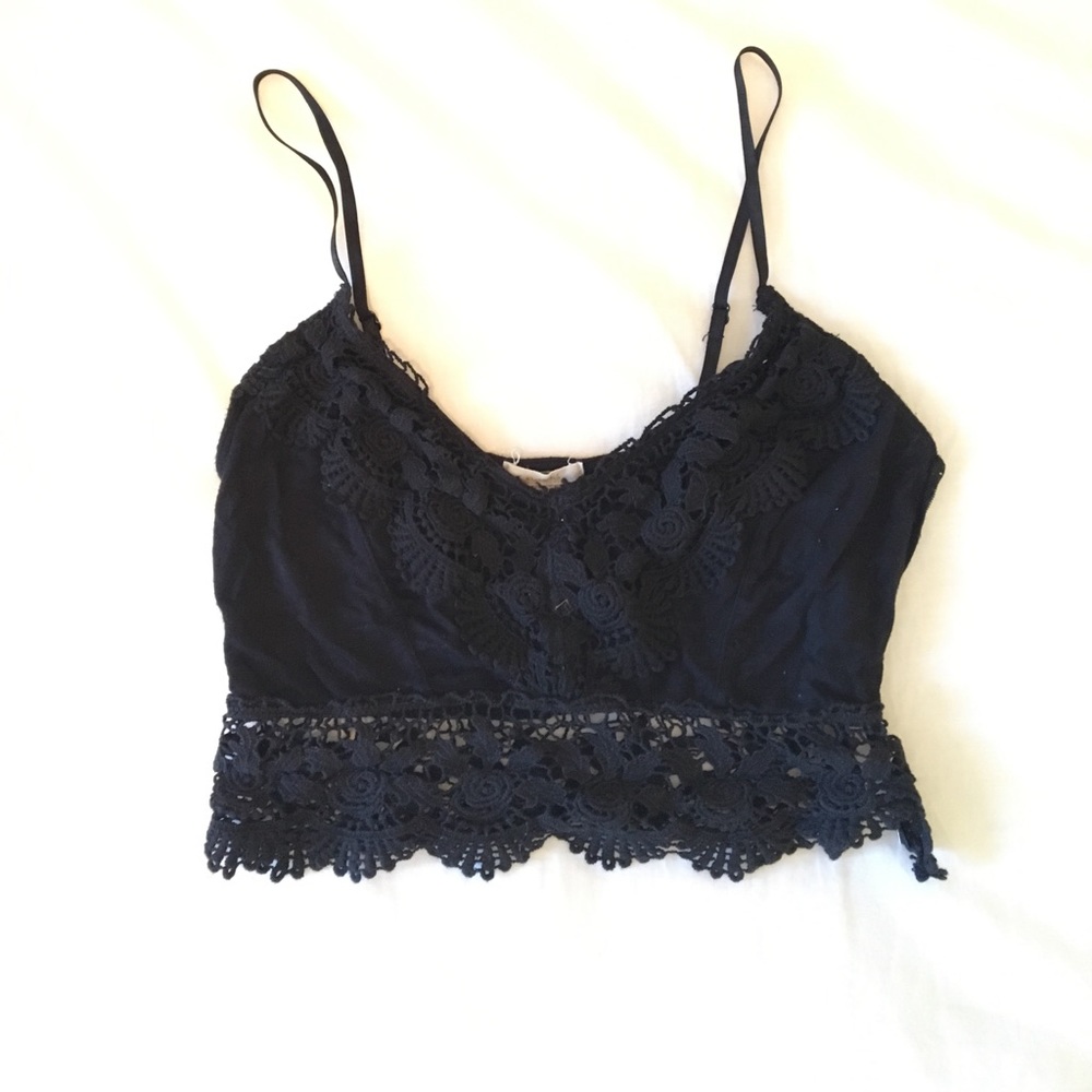 Urban outfitters black crop