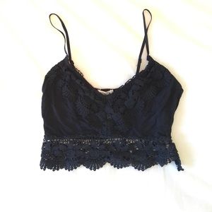 Urban outfitters black crop