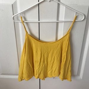 Yellow crop top