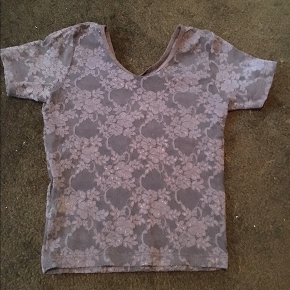 Blue floral crop top - Picture 1 of 4