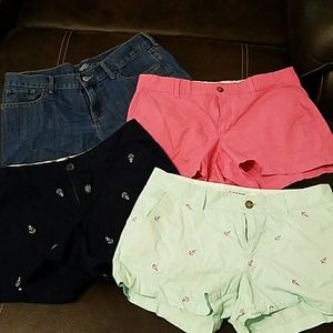 FOUR pairs of shorts