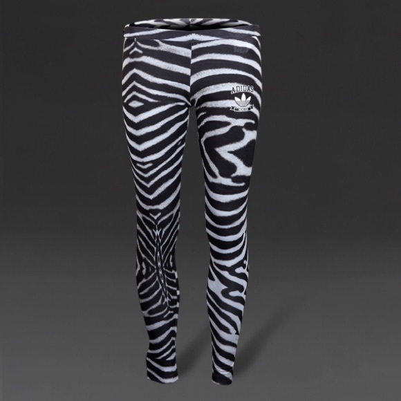 🔴SOLD🔴 Classic Adidas Zebra Leggings Original - Picture 2 of 4