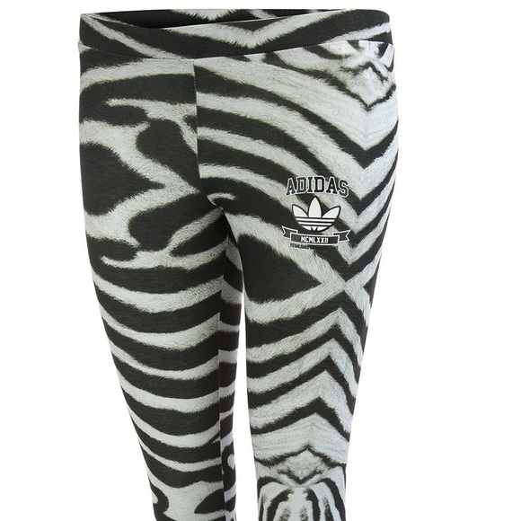 🔴SOLD🔴 Classic Adidas Zebra Leggings Original - Picture 3 of 4