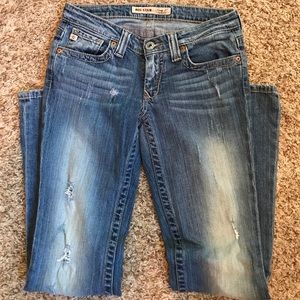 Big Star Casey K Distressed Jeans 27R low rise