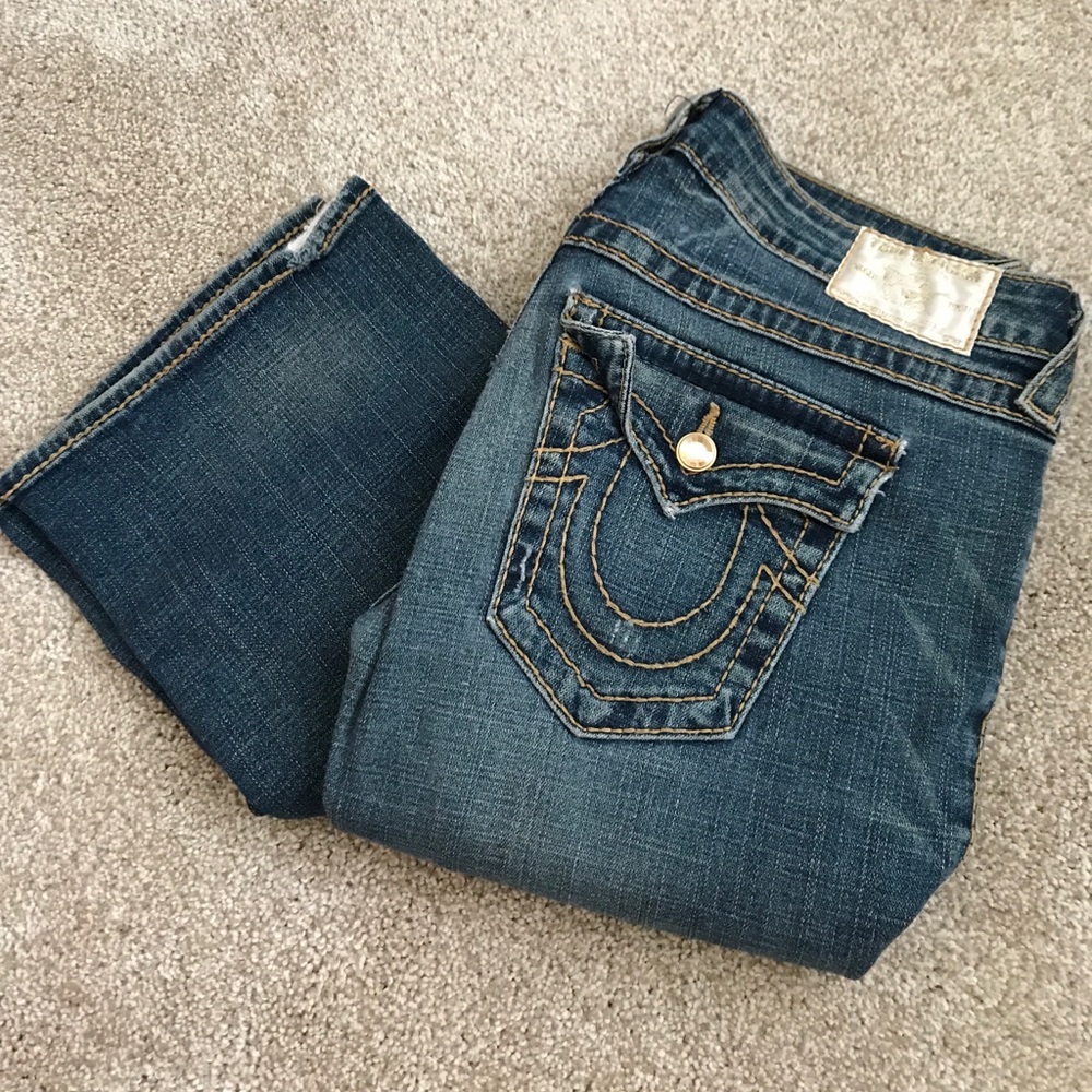 True Religion Denim Jeans with Swarovski Accents