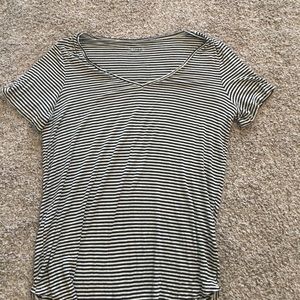 Mudd Black and White Striped Tee