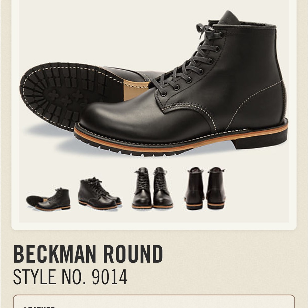 Red Wing Shoes Black Beckman
