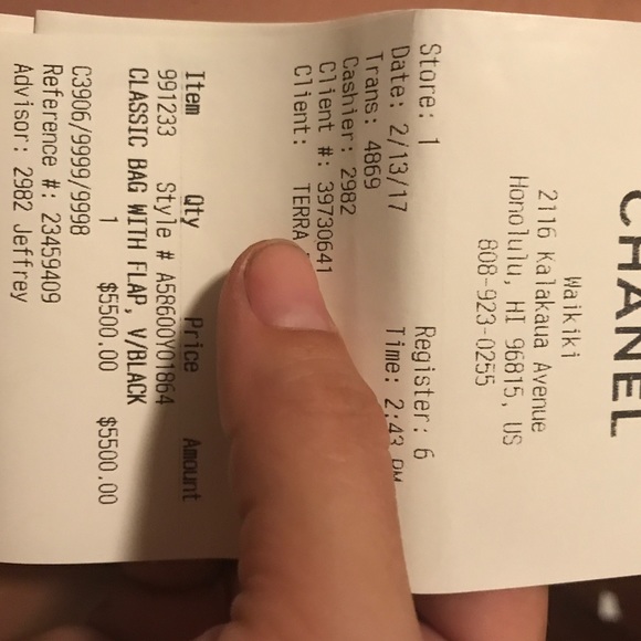 2017 Chanel black caviar jumbo classic flapbag GHW - Picture 5 of 5