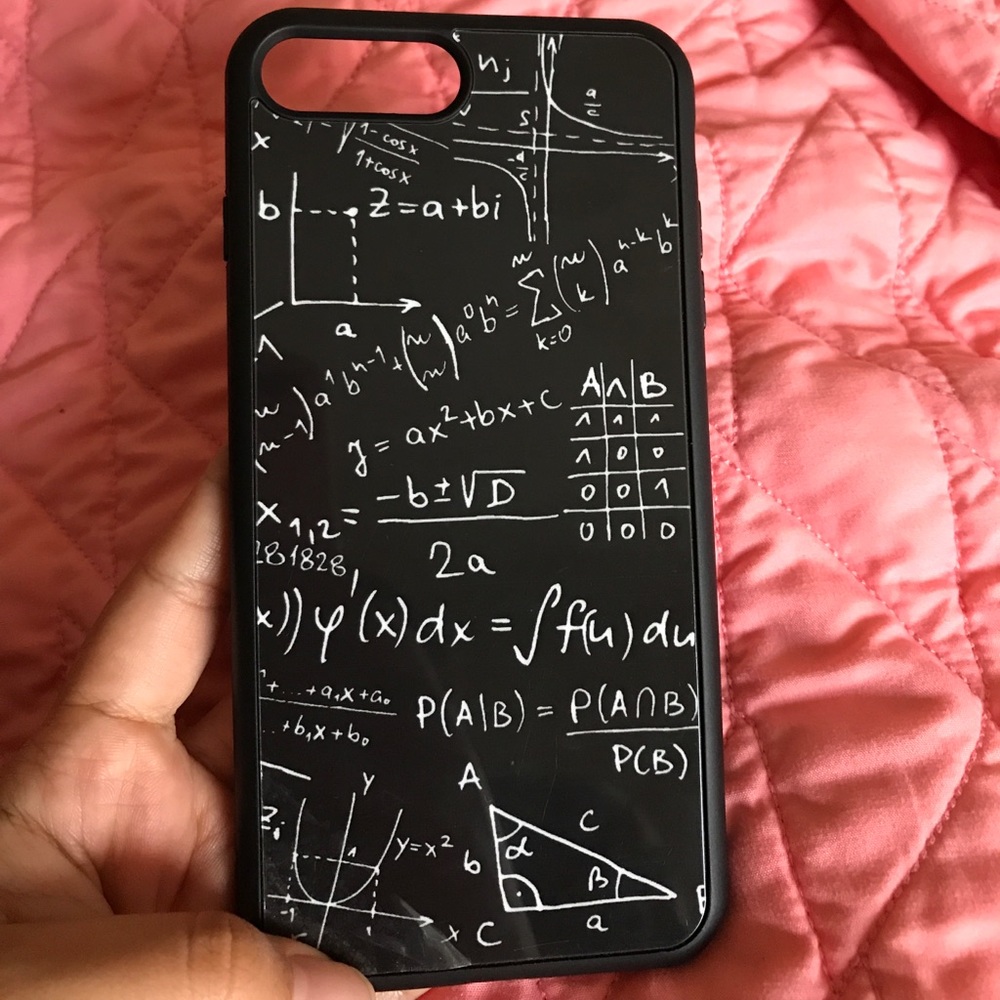 Black graphic iPhone 7 + case