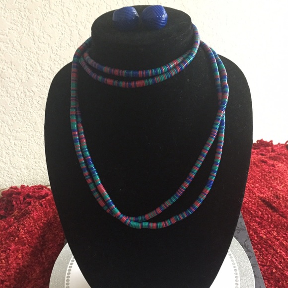 SET of necklace and earrings - Picture 1 of 1