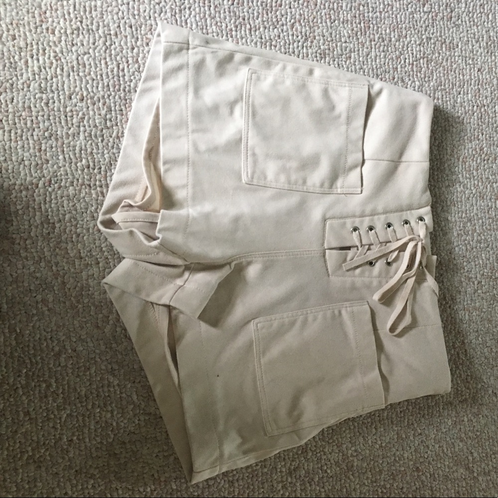 Like new high waisted suede shorts.