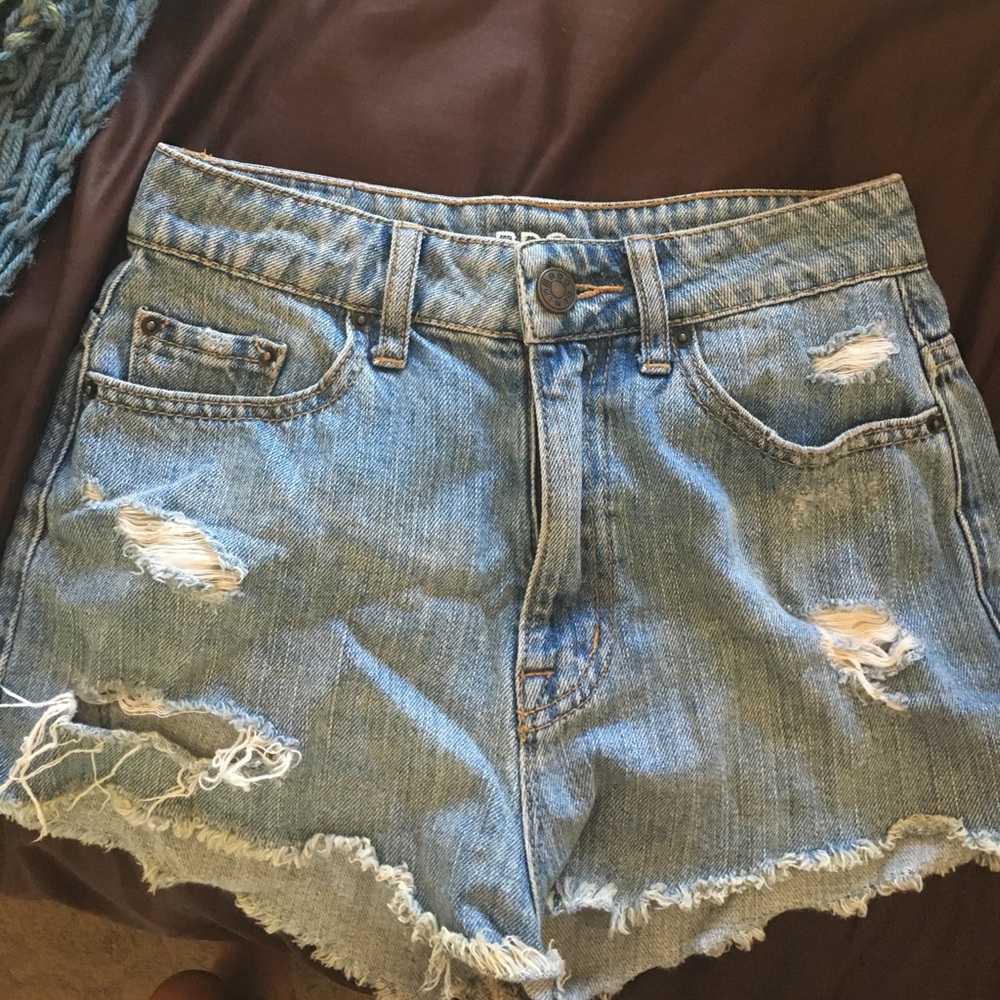 BDG high waist jean shorts