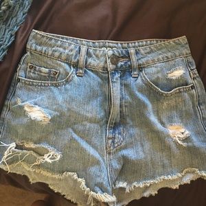 BDG high waist jean shorts