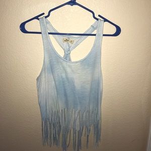 Hollister fringe tank top