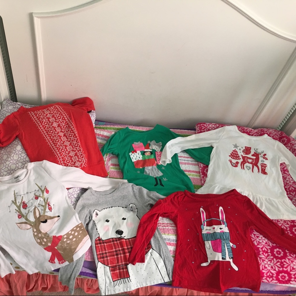 Assorted Holiday long sleeved tee's