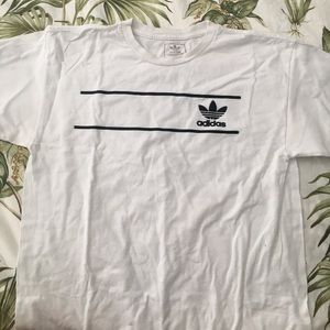 white vintage adidas shirt