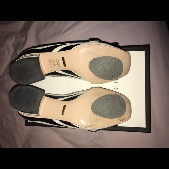 Gucci Marmont mid-heel loafer black white zebra - Picture 3 of 3